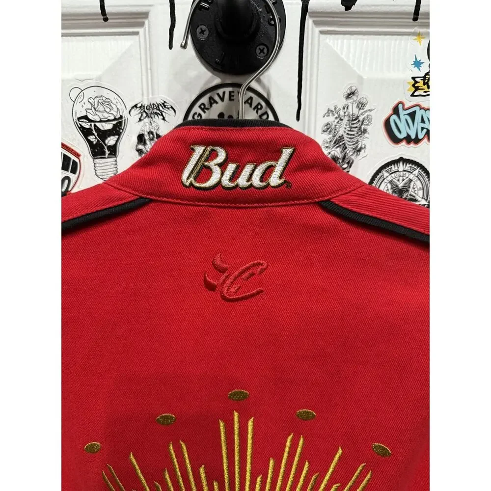 Dale Earnhardt Jr. Nascar Chase Twill Budweiser Men's Jacket Size XL - Picture 7 of 8
